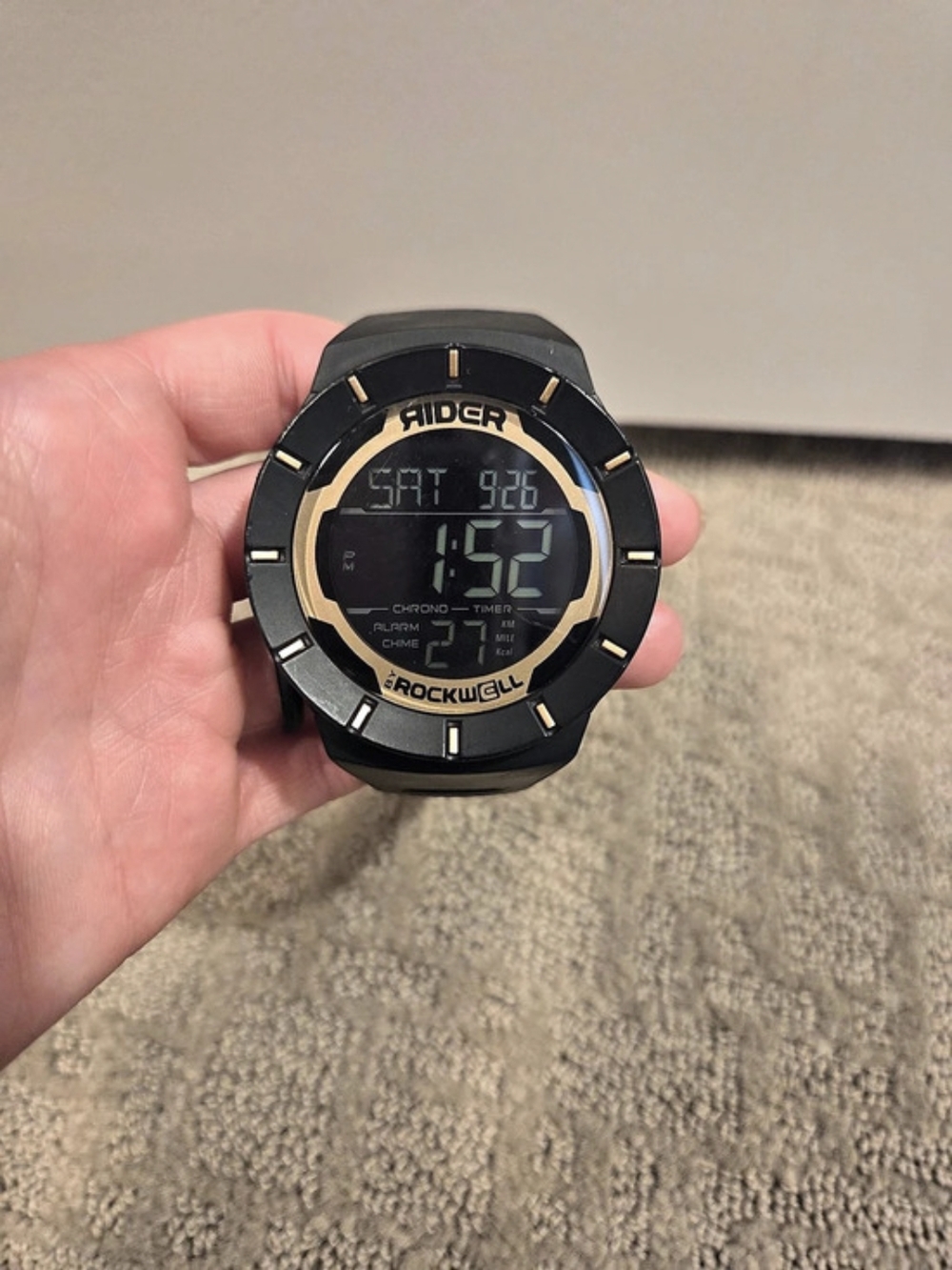 Rockwell The Coliseum Rider Digital Watch in Black And Gold